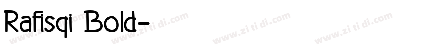 Rafisqi Bold字体转换